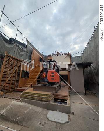 一戸建て住宅解体現場 133501855