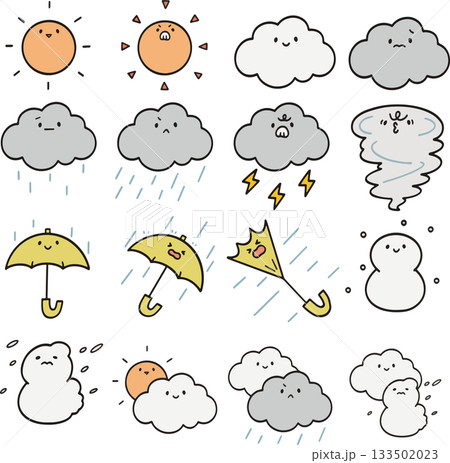 天気アイコン 133502023