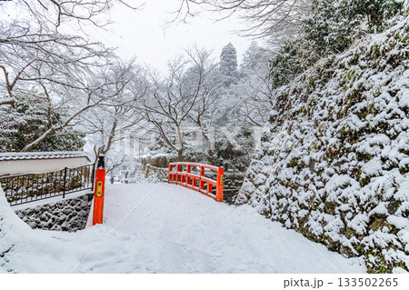 京都 大原の雪景色 京都 大原の雪景色 133502265