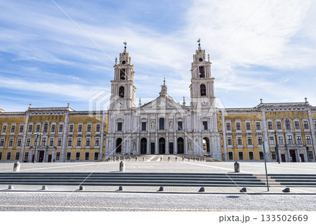 The Mafra National Palace is a monumental baroque and italianized palace-monastery in Mafra, Portugal. The Mafra National Palace is a monumental baroque and italianized palace-monastery in Mafra, Portugal. 133502669