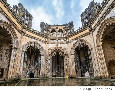 The Capelas Imperfeitas, Unfinished Chapels of Monastery of Batalha at Batalha, Portugal. 133502673