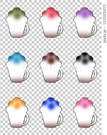 Colorful cream in a mug Colorful cream in a mug 133505013