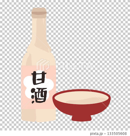 甘酒　イラスト 133505608