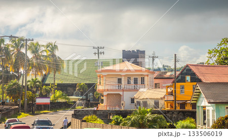 City center of caribbean town Georgetown, Charlotte, Saint Vincent and the Grenadines City center of caribbean town Georgetown, Charlotte, Saint Vincent and the Grenadines 133506019