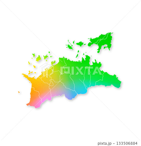 香川県と市町村地図 133506884
