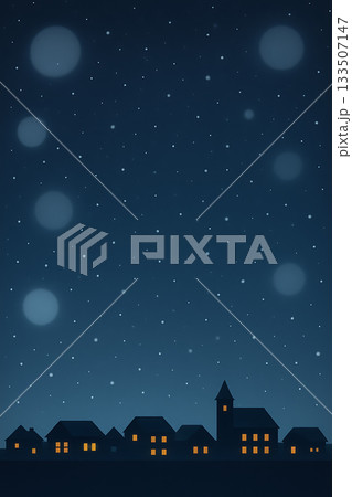 雪 冬 街 夜景 雪 冬 街 夜景 133507147