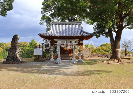 岡城 本丸跡に鎮座する天満神社（大分県竹田市） 133507203