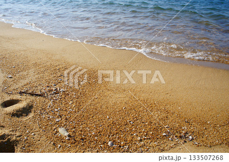 福岡県早良区「シーサイドももち海浜公園」の海と砂浜_6 133507268