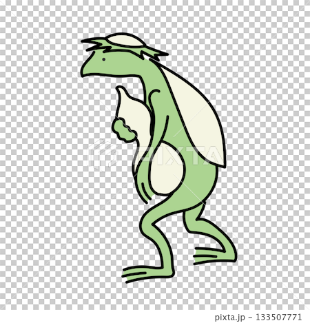 Stock Illustration: Kappa character illustration Stock Illustration: Kappa character illustration 133507771