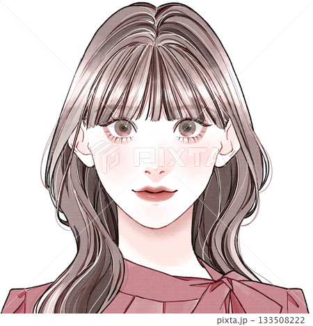 顔タイプ「エレガント」_ぱっつん 顔タイプ「エレガント」_ぱっつん 133508222