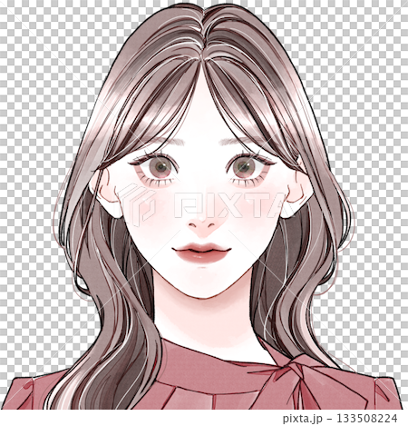 Face type: "Elegant" - Center part Face type: "Elegant" - Center part 133508224