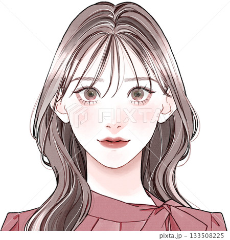 顔タイプ「エレガント」_前髪軽め 133508225