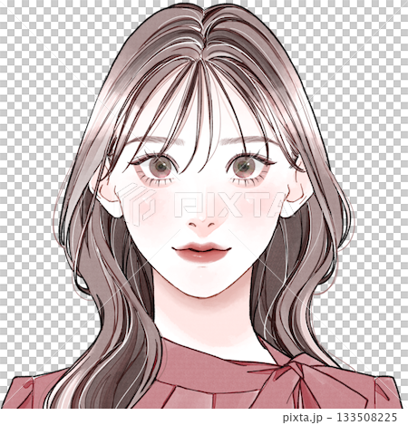 臉型：優雅型 - 淺瀏海 133508225