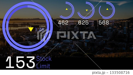 Displaying purple ring chart with 1 Displaying purple ring chart with 1 133508716