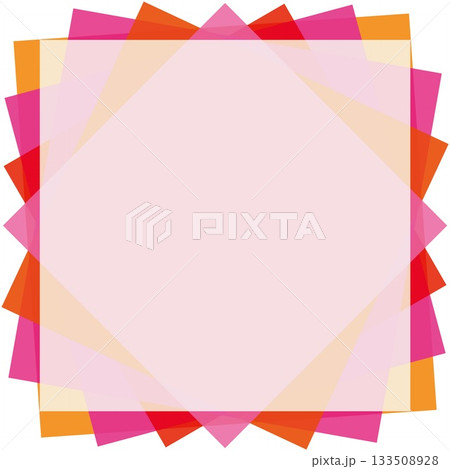 幾何学模様　フレーム　四角形 133508928