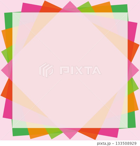幾何学模様　フレーム　四角形 133508929