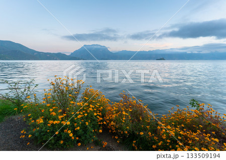 Lugu Lake in the morning. Yunnan province, China. 133509194