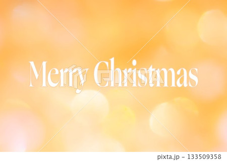 クリスマス背景 ふんわりキラキラ ぼかしグラデーション オレンジ色 クリスマス背景 ふんわりキラキラ ぼかしグラデーション オレンジ色 133509358