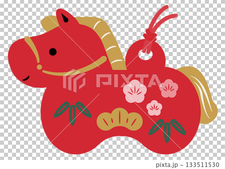 Red horse zodiac ornament Red horse zodiac ornament 133511530