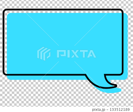 Simple speech bubble with misaligned lines - Rectangle 133512189