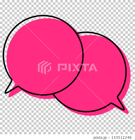 Simple, misaligned speech bubbles, overlapping conversations Simple, misaligned speech bubbles, overlapping conversations 133512246