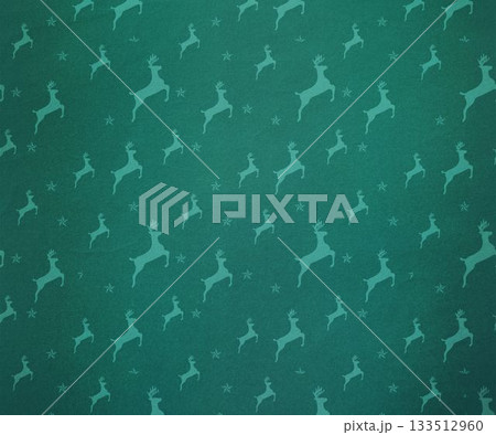 Digitally generated Teal reindeer pattern 133512960