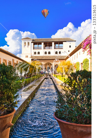 グラナダの世界遺産・アルハンブラ宮殿の絶景 133513615