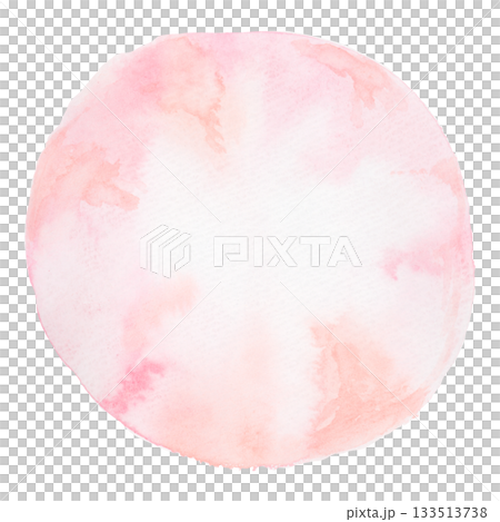 Watercolor round blur material, pale pink 133513738