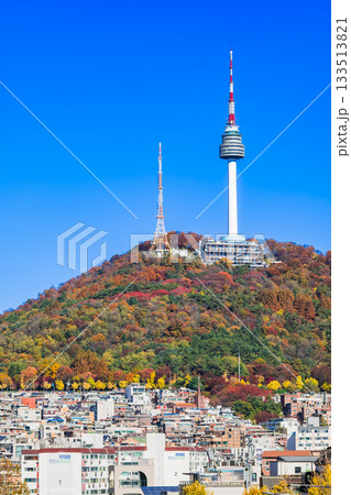 秋のソウル 南山タワー(Nソウルタワー) 秋のソウル 南山タワー(Nソウルタワー) 133513821