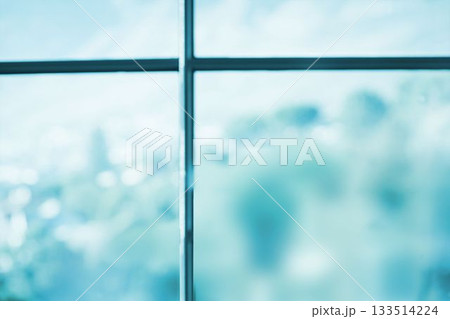 Abstract flat design window grid is showing dreamy blurred outdoor landscape with central bar Abstract flat design window grid is showing dreamy blurred outdoor landscape with central bar 133514224
