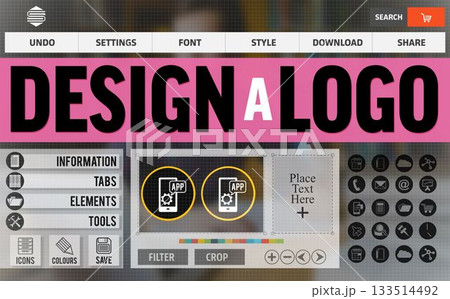 Digitally composite image of creative web page layout Digitally composite image of creative web page layout 133514492