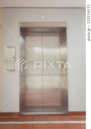 Closed elevator in modern building Closed elevator in modern building 133514515