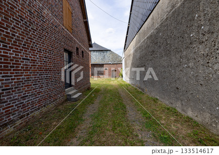 Parfondeval, Vervins, Aisne, Hauts-de-France, Grand-Est, France, August, 28th, 2025, Quiet grassy Parfondeval, Vervins, Aisne, Hauts-de-France, Grand-Est, France, August, 28th, 2025, Quiet grassy 133514617