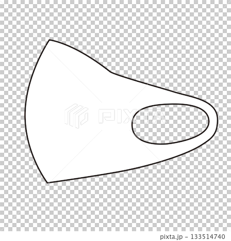 立体マスクのイラスト 立体マスクのイラスト 133514740