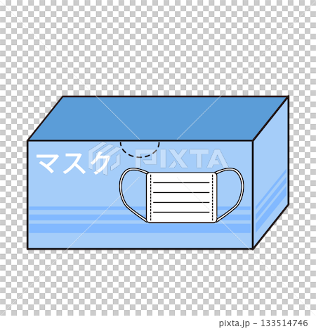 Illustration of a boxed mask (diagonal) Illustration of a boxed mask (diagonal) 133514746