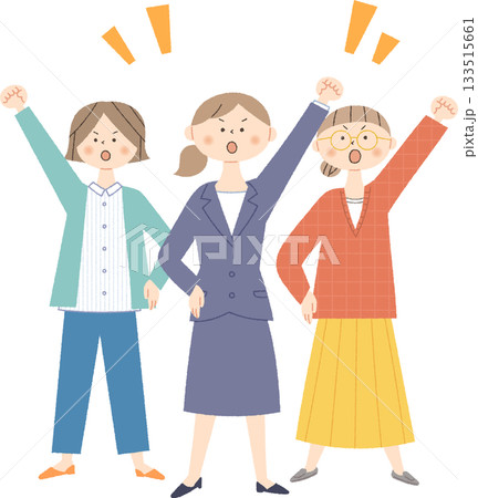 団結する女性たち 団結する女性たち 133515661