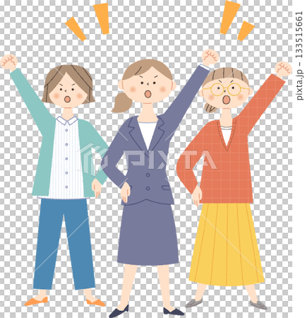 団結する女性たち 団結する女性たち 133515661