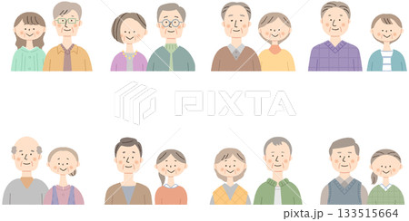 シニア夫婦上半身セット 133515664