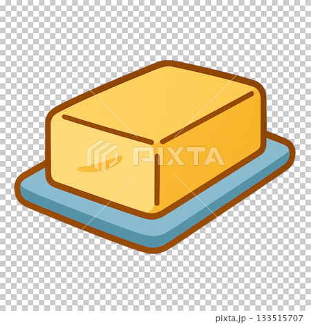 バターのシンプルなイラスト 133515707