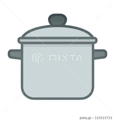 鍋のシンプルなイラスト 133515713