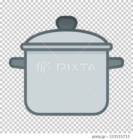 鍋のシンプルなイラスト 133515713