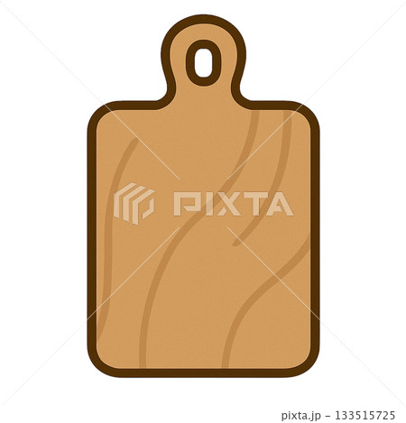 まな板のシンプルなイラスト 133515725