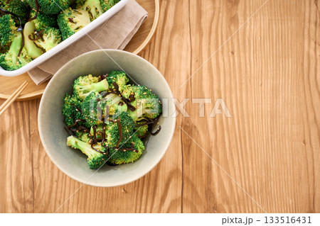 ブロッコリーと塩昆布のナムル 133516431