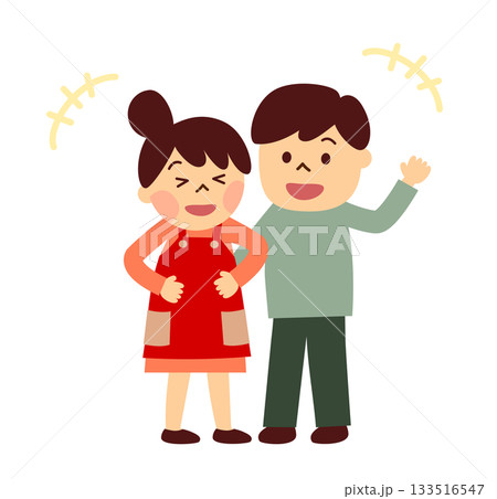 笑っている夫婦 笑っている夫婦 133516547