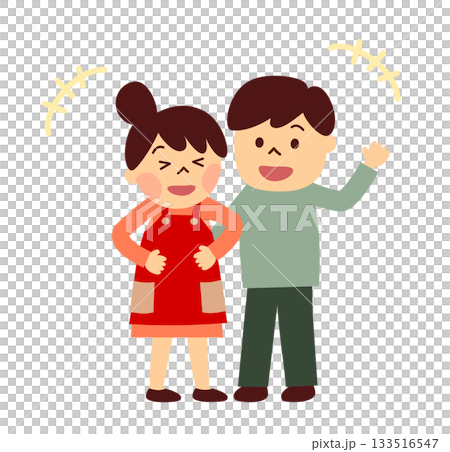 Laughing couple Laughing couple 133516547