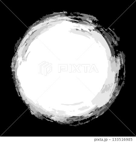 ベクター筆ブラシの円形 丸（色変更可能） 133516985