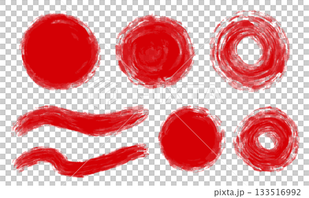 手繪圓形筆刷套裝 手繪圓形筆刷套裝 133516992