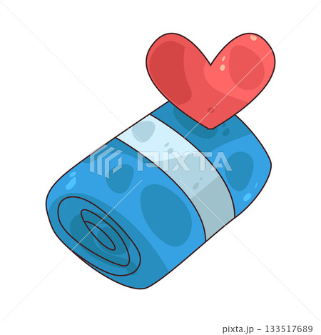 illustration of Towel Donation illustration of Towel Donation 133517689