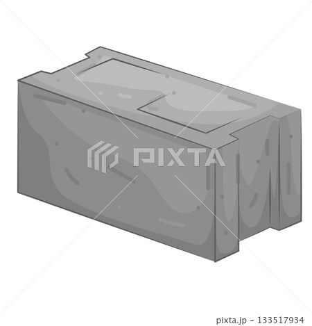 Illustration of concrete block 133517934