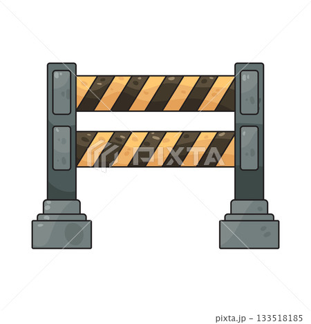 illustration of barricade illustration of barricade 133518185